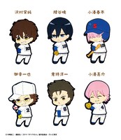 「ダイヤのA プリっとデフォルメ クリップバッジ」、各648円。(c)寺嶋裕二・講談社／2014「ダイヤのA」製作委員会・テレビ東京