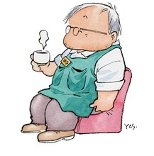 安彦良和による自画像。