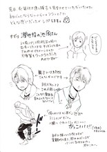 大須賀めぐみが執筆した安藤潤也（池岡亮介）のレポートイラスト。