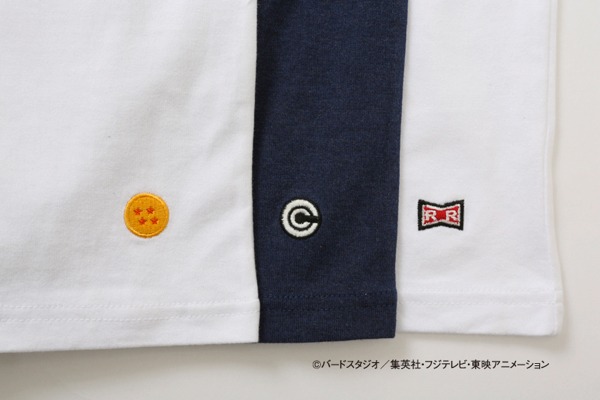 ワッペンTshirts（レッドリボン軍・4星球・カプセルコーポレーション）(c)バードスタジオ/集英社 (c)「2015 ドラゴンボールZ」製作委員会