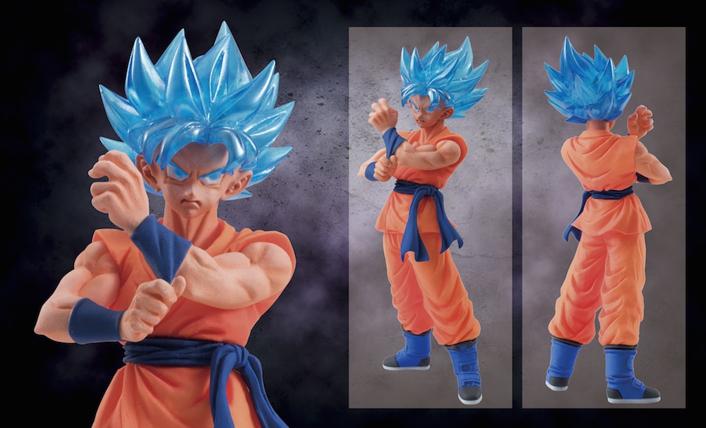 「HGドラゴンボールZ GOD EDITION」の「スーパーサイヤ人ゴッドスーパーサイヤ人孫悟空」。(C)バードスタジオ/集英社 (C)「2015 ドラゴンボールZ 制作委員会」(C)バードスタジオ/集英社 (C)「2013 ドラゴンボールZ 制作委員会」