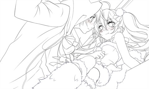 ゲーム「小林が可愛すぎてツライっ!!（仮）」のイベントスチル。(c)池山田剛／小学館 (c)Happinet