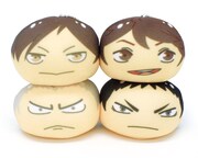 「ハイキュー!! おまんじゅうにぎにぎマスコット」第2弾のラインナップ。