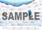 「こんぷりん」でプリントできる「ぼのぼの」のカレンダー。