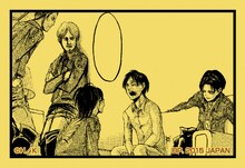 J賞：コミックふせんセットの1種。(c)諫山創・講談社/「進撃の巨人」製作委員会