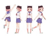 ゆき(丈槍由紀)。天真爛漫な少女。学園生活部のムードメーカー。(c) Nitroplus/海法紀光・千葉サドル・芳文社/がっこうぐらし!製作委員会