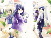 「たいようのいえ」最終回の扉イラスト。