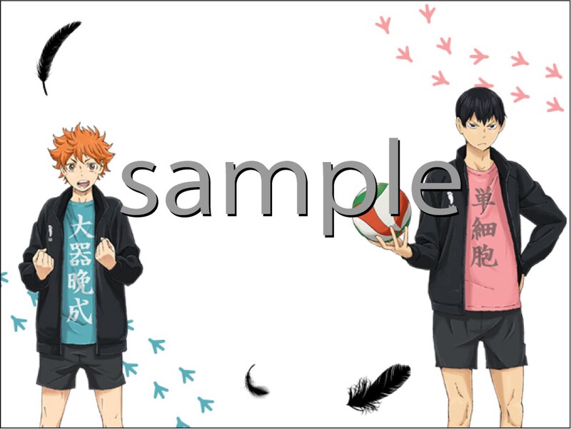 「ダイナミックフォト機能」のフレームの1種。(c)古舘春一/集英社・「ハイキュー!!」製作委員会・MBS ※画像は監修中のサンプル。予告なく変更となる場合がある。