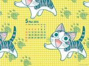 「チーズスイートホーム」5月の壁紙サンプル。