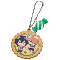 アニメイトでボックスを購入すると、特典として付属する手嶋純太＆青八木一のマスコット。(c)渡辺航（週刊少年チャンピオン）／弱虫ペダルGR製作委員会