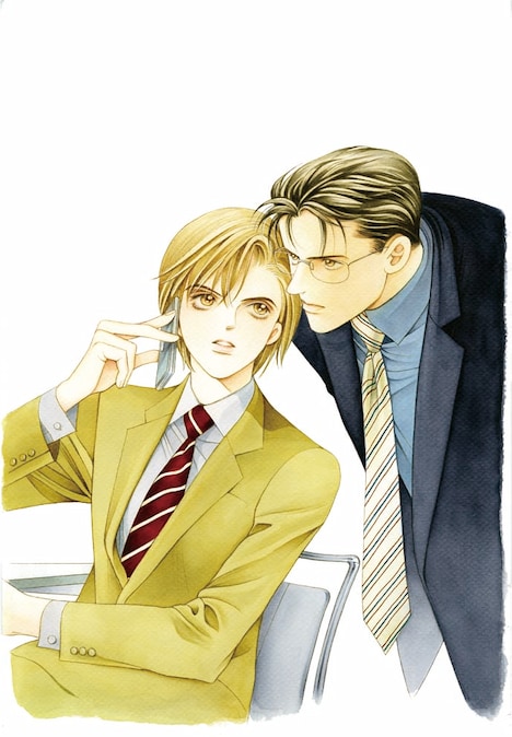 左より薪、青木。(C)清水玲子/白泉社