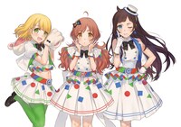 @vitaminマスコットキャラクター。左から凛、朱里、瑠宇。イラスト/切符