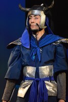 舞台「龍狼伝」公開稽古の様子。