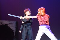 舞台「龍狼伝」公開稽古の様子。