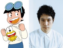 ひろしを演じる松山ケンイチ。ピョン吉と一緒に、昔はなんとか人生を「ど根性」で乗り切ってきたものの、現在はダメ男。ピョン吉のある異変をきっかけに、人生をやり直すことを決意する。 (c)吉沢やすみ/オフィス安井