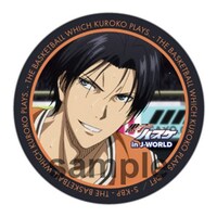 「44mm缶バッジ」の1種。(c)藤巻忠俊／集英社・黒子のバスケ製作委員会