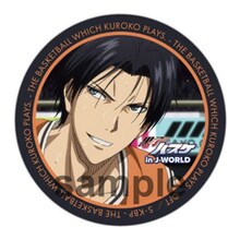 「44mm缶バッジ」の1種。(c)藤巻忠俊／集英社・黒子のバスケ製作委員会