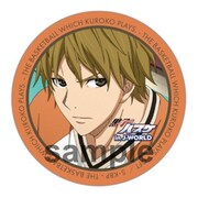 「44mm缶バッジ」の1種。(c)藤巻忠俊／集英社・黒子のバスケ製作委員会