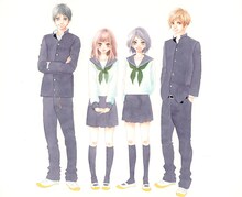 別冊マーガレット6月号に掲載された「思い、思われ、ふり、ふられ」のカラー予告カット。(c)咲坂伊緒/集英社別冊マーガレット