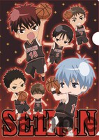 「誠凛 VS 洛山 in J-WORLD TOKYO」 で販売されるクリアファイル（2枚セット）の1種。(c)藤巻忠俊／集英社・黒子のバスケ製作委員会