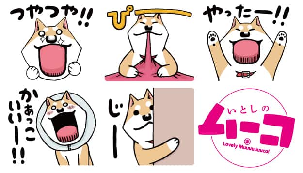 いとしのムーコ のlineスタンプですよ ドヤ顔やおあずけ顔など40種 コミックナタリー