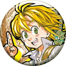 D賞：缶バッジセットの1種。(C)鈴木央・講談社/「七つの大罪」製作委員会・MBS (C)鈴木央/講談社