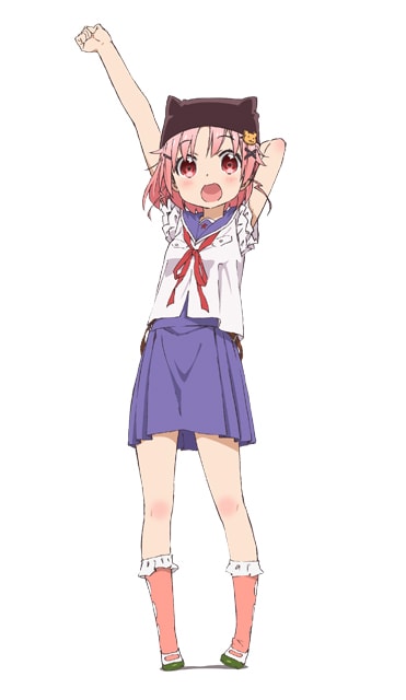 ゆき（丈槍由紀）。天真爛漫な少女。学園生活部のムードメーカー。(c) Nitroplus/海法紀光・千葉サドル・芳文社/がっこうぐらし！製作委員会