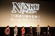 （左から）真殿光昭、小杉十郎太、松本梨香、阿部記之監督、桐山光侍、鈴木結女 (c)桐山光侍／集英社・ぴえろ