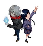 レベルファイブ原案・監修による青刃時雨「うしろ ふきげんな死神。」カット。(c)LEVEL-5 / KADOKAWA / フィールズ