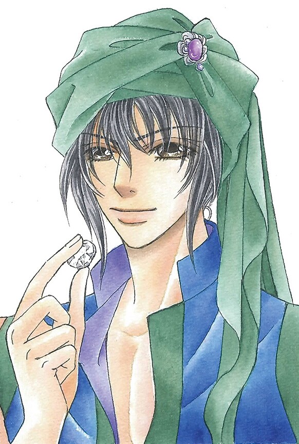 冬木るりか「宝石奇談」のカット。