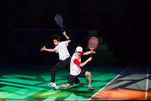 「ミュージカル『テニスの王子様』3rdシーズン 青学vs不動峰」の模様。 (c)許斐 剛／集英社・NAS・新テニスの王子様プロジェクト (c)許斐 剛／集英社・テニミュ製作委員会