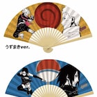 「NARUTO」新作映画の前売券に岸本斉史描くナルト&サスケ、両親子の扇子