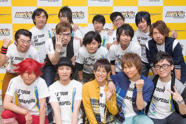（上段左から）関智一、前野智昭、吉野裕行、野島裕史、遊佐浩二。（中段左から）伊藤健太郎、安元洋貴、森久保祥太郎、柿原徹也、日野聡。（下段左から）福島潤、鳥海浩輔、山下大輝、代永翼、阿部敦。