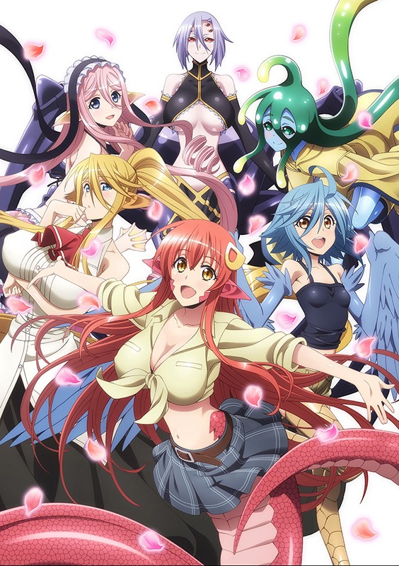 TVアニメ「モンスター娘のいる日常」のキービジュアル。(c) 2015 オカヤド／徳間書店・モン娘パートナーズ