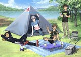エヴァ」ネルフ本部を再現したテント「寝るふ本部」内部は巨大モニター 
