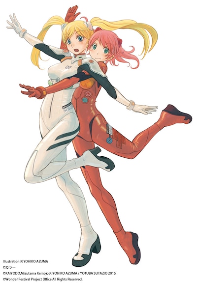 レイ、アスカ仕様になったワンダちゃんとリセットちゃん。