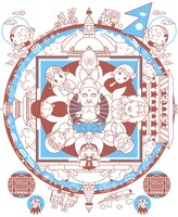 Tシャツ「マンダーラ」にプリントされているイラスト。