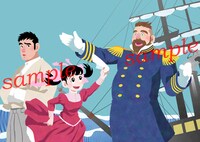 COMIC ZINにて配布される購入特典のサンプル（表）。