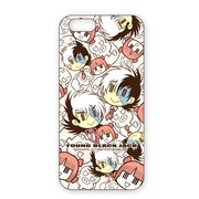 「ヤング ブラック・ジャック」iPhone・スマホケースの「総柄ベージュ」。