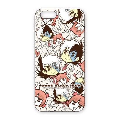 「ヤング ブラック・ジャック」iPhone・スマホケースの「総柄ベージュ」。