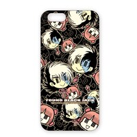 「ヤング ブラック・ジャック」iPhone・スマホケースの「総柄黒」。