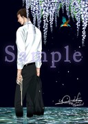 文教堂・アニメガ:サイン&コメント入りイラストカード