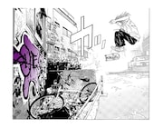 上條淳士「8 エイト」の版画。