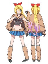 マジカルゴリラ千棘こと、桐崎千棘の設定画（変身時）。(c)古味直志／集英社・アニプレックス・シャフト・MBS