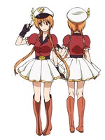 マジカルポリス万里花こと、橘万里花の設定画（変身時）。(c)古味直志／集英社・アニプレックス・シャフト・MBS