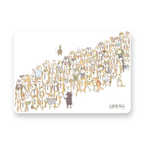 「しばおっちゃん表紙イラスト マイクロファイバーフェイスタオル」(c)ねこまき/実業之日本社