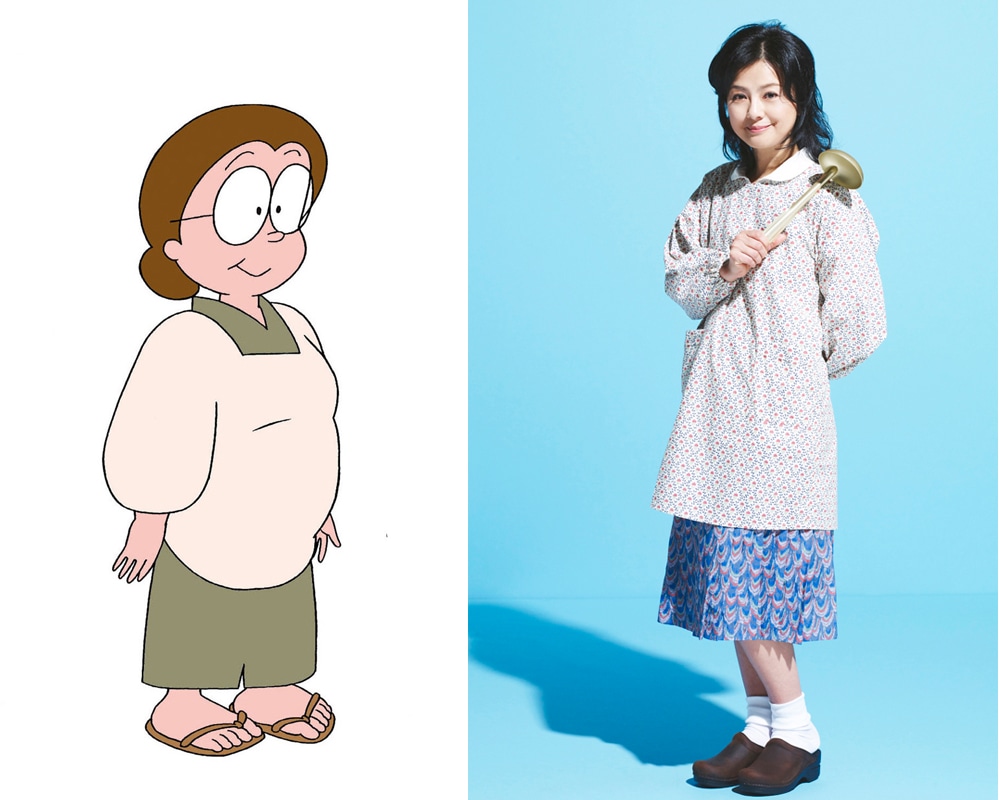 薬師丸ひろ子 演じるひろしの母。女手ひとつでひろしとピョン吉を育てている。タフで優しい母。ゴリライモのパン工場で働いている。 (c)吉沢やすみ/オフィス安井