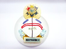 イベントで提供される「絶対に負けない!パンケーキ ～俺たちは強い！～」。(c)渡辺航(週刊少年チャンピオン)/弱虫ペダル GR 製作委員会 (c)渡辺航(週刊少年チャンピオン)/劇場版弱虫ペダル製作委員会 (c)2015 NAMCO