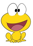 ピョン吉。ひろしのシャツに貼りついてしまった、平面ガエル。ど根性で何事にもぶつかっていく。そんなピョン吉にある異変が起きる。  (c)吉沢やすみ/オフィス安井