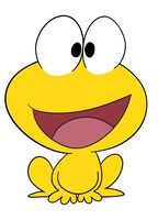 ピョン吉。ひろしのシャツに貼りついてしまった、平面ガエル。ど根性で何事にもぶつかっていく。そんなピョン吉にある異変が起きる。  (c)吉沢やすみ/オフィス安井